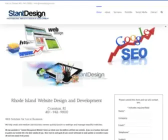 Stantdesign.com(RI website designer Stant Web Design) Screenshot