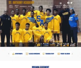 Stanthonydallas.org(Anthony Academy) Screenshot