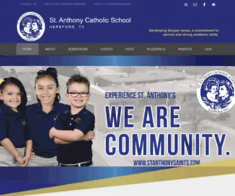 Stanthonysaints.com(Anthony Catholic School) Screenshot