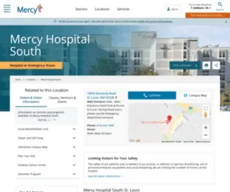 Stanthonysmedcenter.com(Mercy's St. Louis hospital) Screenshot