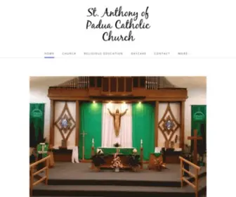 Stanthonysparkfalls.com(St. Anthony of Padua Parish School) Screenshot