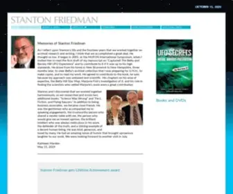 Stantonfriedman.com(Official Home Page of Stanton Friedman) Screenshot