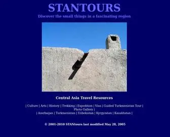 Stantours.com(Central Asia Travel Resources) Screenshot