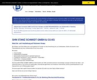 Stanz-SChmidt.de(SHN STANZ SCHMIDT GMBH &) Screenshot