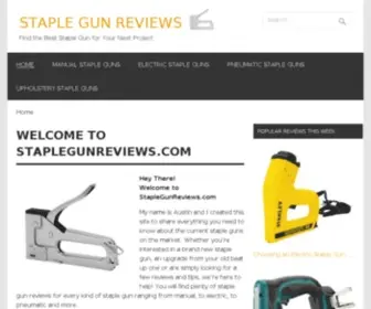 Staplegunreviews.com(Staple Gun Reviews & Ratings) Screenshot