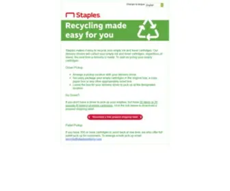 Staplesadvantagerecycling.com(Staplesadvantagerecycling) Screenshot