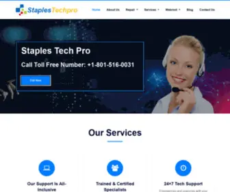 Staplestechpro.com(StaplesTech Pro) Screenshot