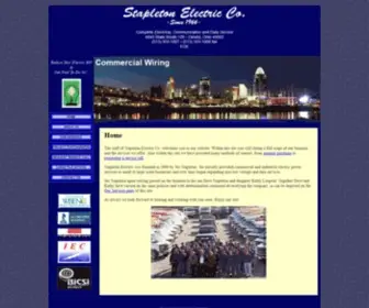 Stapletonelectric.com(Commercial electrician) Screenshot