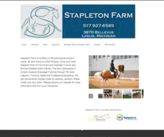 Stapletonfarm.com(Dressage facility) Screenshot