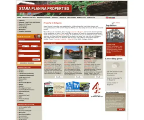 Staraplanina.com(Property in Bulgaria Buying property in Bulgaria) Screenshot