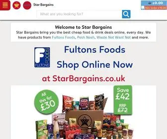 Starbargains.co.uk(Cheap Food and Drink from Star Bargains) Screenshot