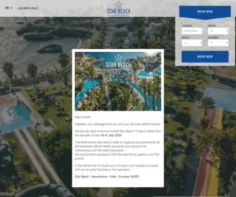 Starbeachvillage.gr(Star Beach Hotel Village) Screenshot
