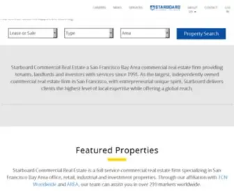 Starboardnet.com(San Francisco commercial and office space for lease or sale by Starboard Commercial Real Estate) Screenshot
