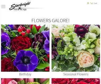 Starbrightnyc.com(Luxurious Floral Arrangements & Greenery) Screenshot