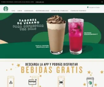 Starbucks.cl(Starbucks Coffee Chile) Screenshot