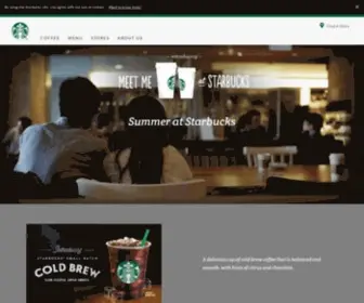 Starbucks.co.nz(Starbucks Coffee Company) Screenshot