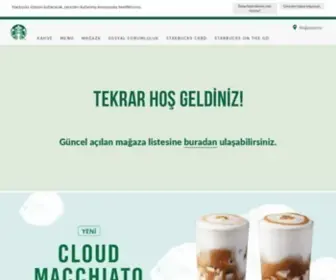 Starbucks.com.tr(Türkiye) Screenshot