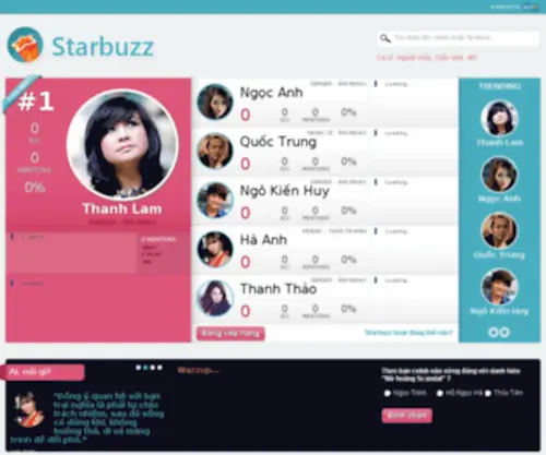 Starbuzz.vn(Find out who's the hottest on the web) Screenshot
