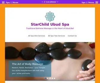 Starchildubudspa.com(Body Massage & Sacred Geometry in Bali) Screenshot