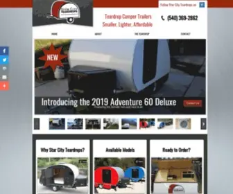 Starcityteardrops.com(Teardrop Camper Trailers) Screenshot