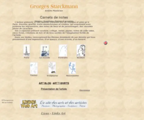 Starckmann.net(Les carnets de notes de Georges Starckmann) Screenshot