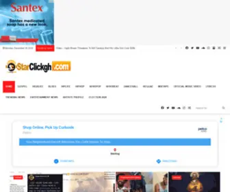 Starclickgh.com(Ghana’s Finest Music Downloads Portal) Screenshot