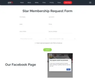 Starclubcard.info(Star Membership) Screenshot