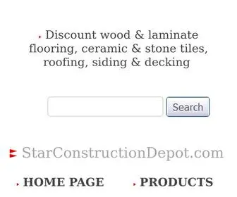 Starconstructiondepot.com(Discount wood & laminate flooring) Screenshot