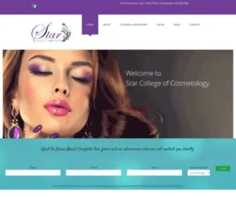 Starcosmetologyschool.com(Star College of Cosmotology) Screenshot