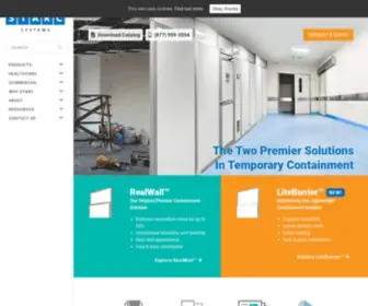 Starcsystems.com(Temporary Wall Systems & Dust Containment from STARC Systems) Screenshot