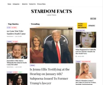 Stardomfacts.com(Stardom Facts) Screenshot