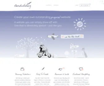 Stardustday.com(Create outstanding wedding websites and be the star of your day) Screenshot