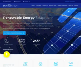 Stardustsolar.com(Renewable Energy Education) Screenshot