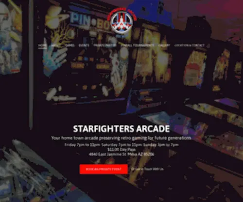 Starfightersarcade.com(Starfightersarcade) Screenshot