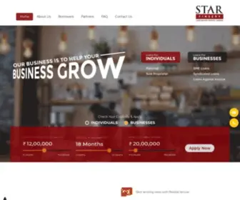 Starfinserv.com(SME Loans) Screenshot