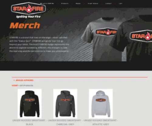 Starfiregear.com(Starfire) Screenshot