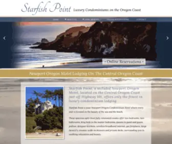 Starfishpoint.com(Newport Oregon Motel on the Central Oregon Coast) Screenshot