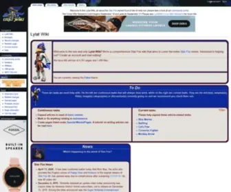 Starfoxwiki.info(Lylat Wiki) Screenshot