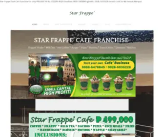 Starfrappe.net(STAR FRAPPE' FOOD CART FRANCHISE PHILIPPINES) Screenshot