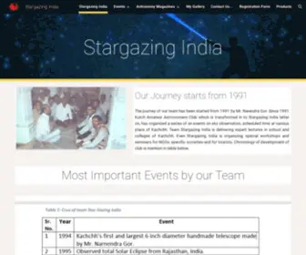 Stargazingindia.com(Stargazing India) Screenshot