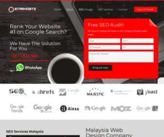 Starhostz.com(Web Design Company in Malaysia) Screenshot