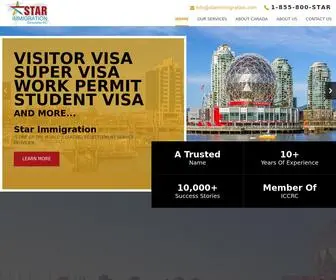 Starimmigration.com(Star Immigration) Screenshot