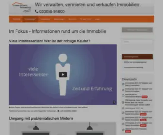 Staritz-Immobilien.de(Iokal, persönlich, kompetent @ Staritz) Screenshot