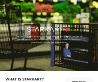 Starkart.com(Shopping Cart Advertising in Grocery Stores) Screenshot