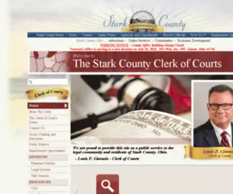 Starkclerk.org(Stark County Clerk of Courts) Screenshot