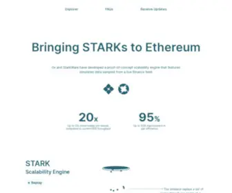 Starkdex.io(0x and StarkWare have developed a proof) Screenshot