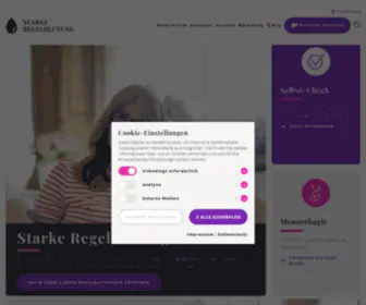 Starke-Regelblutung.com(Probleme mit einer starken Regelblutung ) Screenshot