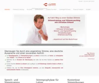 Starke-Stimme.de(Stimmtraining und Kommunikationstraining mit Christian Erhard) Screenshot