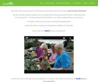 Starkfresh.org(Tackling The Causes Of Hunger) Screenshot