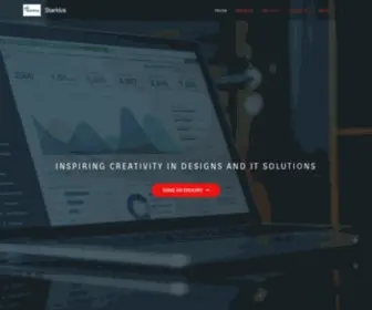 Starklus.com(Inspiring creativity in designs and IT solutions) Screenshot